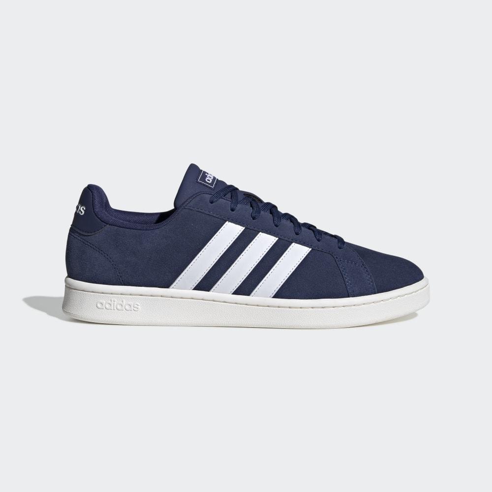 Pantofi Tenis Adidas Grand Court Barbati Romania - Albastri Inchis/Albi F36410